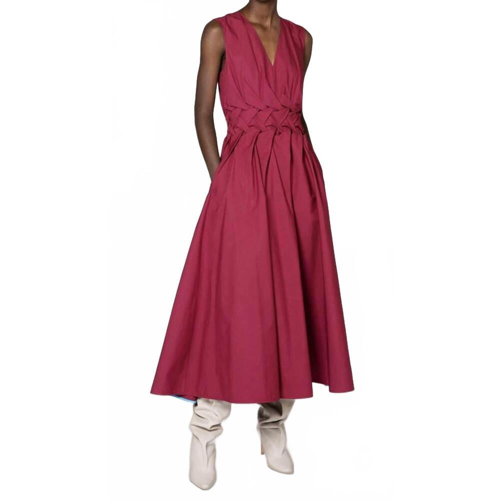 NEW ROKSANDA eifal cotton dress in roseswood